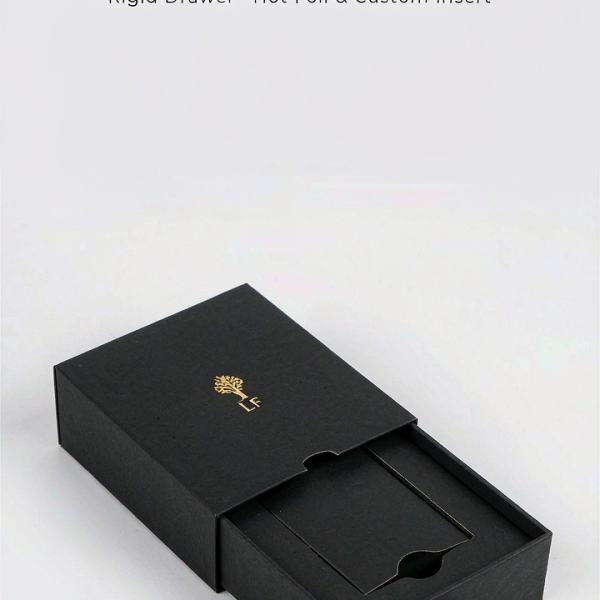 Rigid Drawer Perfume Box - Hot Foil & Custom Insert