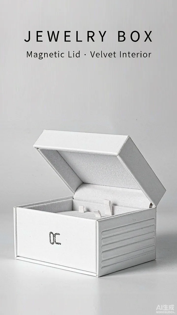 Magnetic Closure Jewelry Box - Velvet Interior